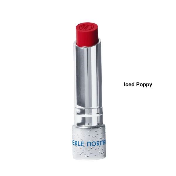 Merle Norman Honeymint Lipstick in the Iced Poppy shade.