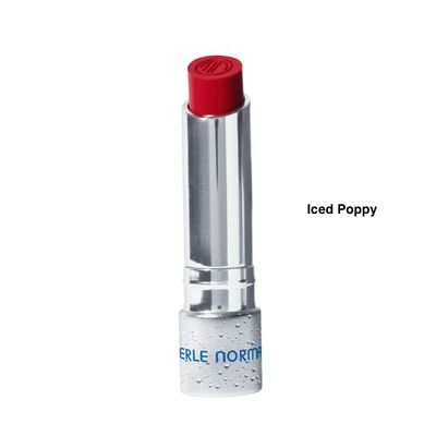 Merle Norman Honeymint Lipstick in the Iced Poppy shade.