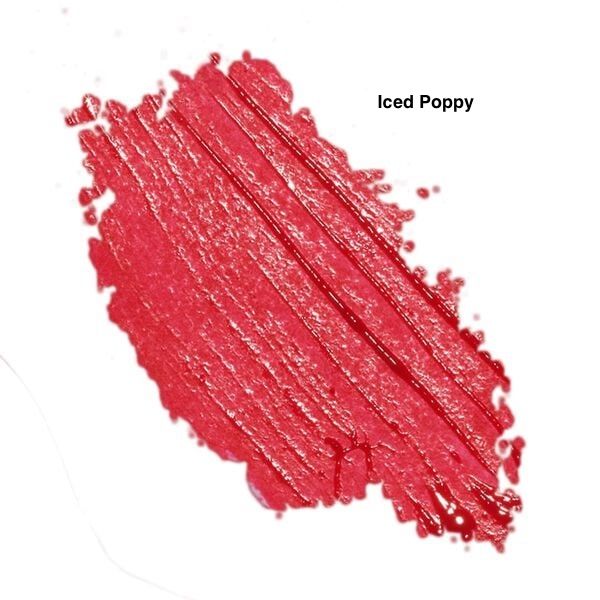 Merle Norman Honeymint Lipstick in the Iced Poppy shade.