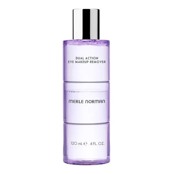Merle Norman Dual Action Eye Makeup Remover on a white background. 