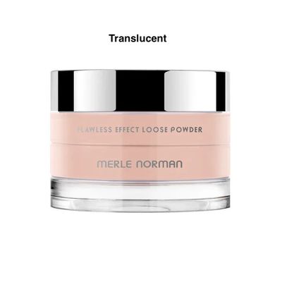 Merle Norman Flawless Effect Loose Powder in Translucent shade.