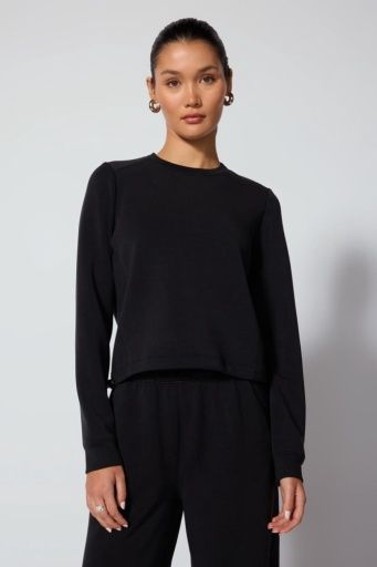 DREAMWEAVE PULLOVER, Colour: BLACK, Size: SREG