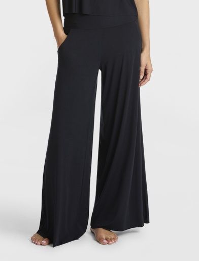 Butter Wide Leg Pant, Colour: Black, Size: XS