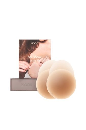 NO-SHOW ADHESIVE EXTRA LIFT NIPPLE COVERS, Colour: NO.5 SOFT TAN, Size: 4in.