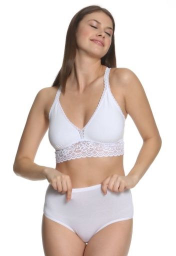 SERENA HIGH BRIEF, Colour: WHITE, Size: Small