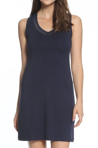 BEYOND THE BASIC TANK CHEMISE, Colour: MIDNIGHT BLUE, Size: Small