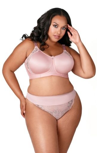 Microfiber &amp; Lace Moulded Soft Cup, Color: DUSTY ROSE, Size: 36D