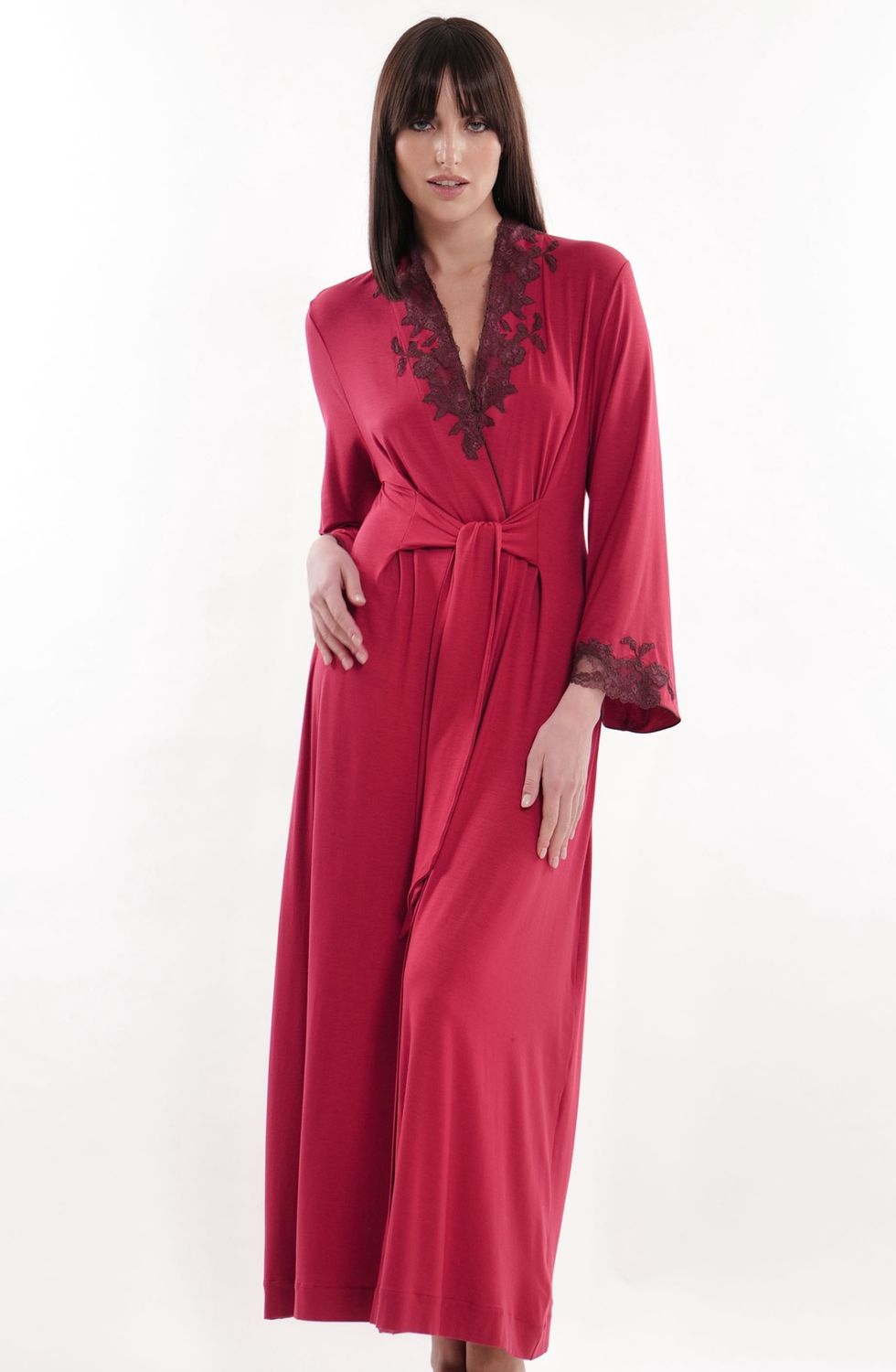 VERDIANI ROBE CHERRY/MOKA