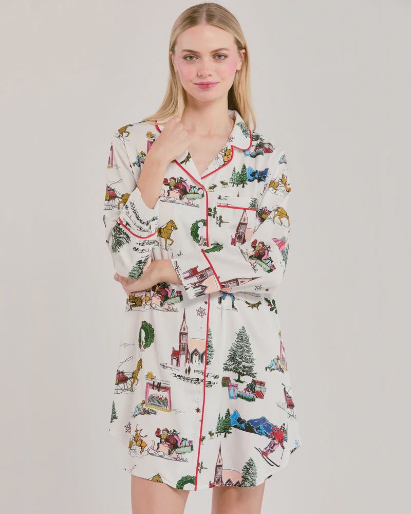 Holiday Toile Sleep Shirt