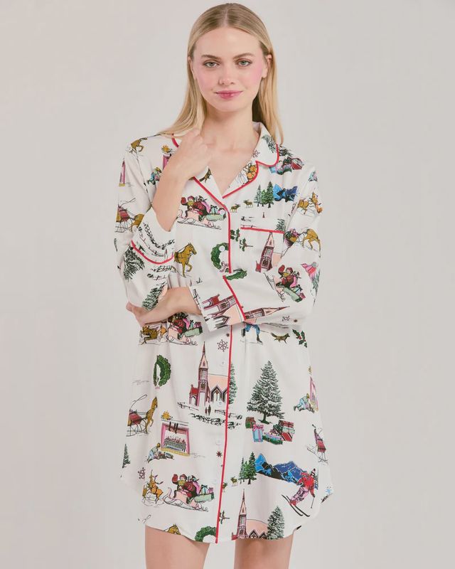 Holiday Toile Sleep Shirt