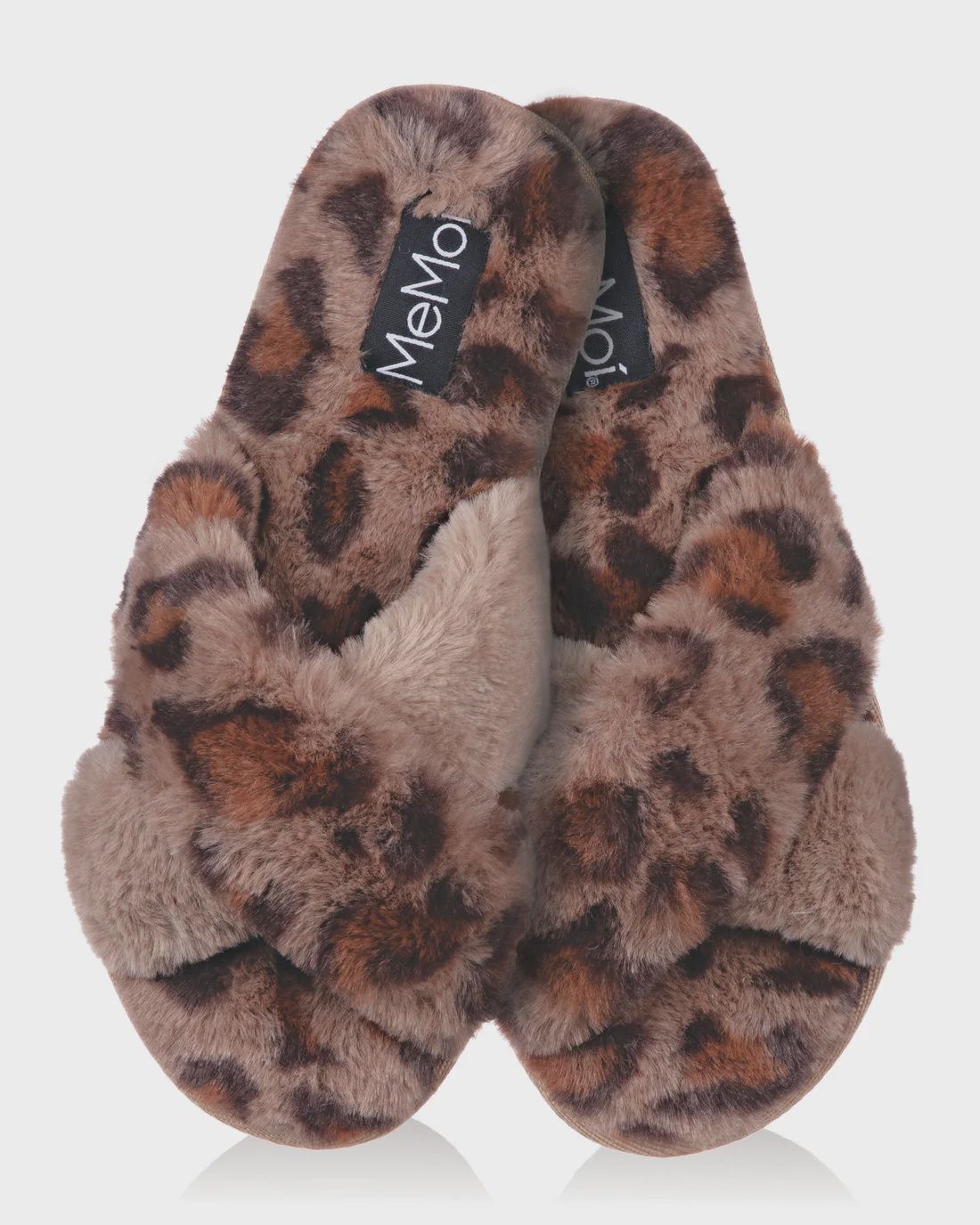 CHEETAH PLUSH SLIPPERS