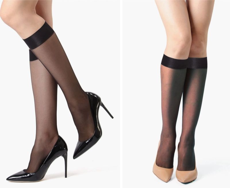 CRYSTAL SHEER KNEE HIGH NATORI