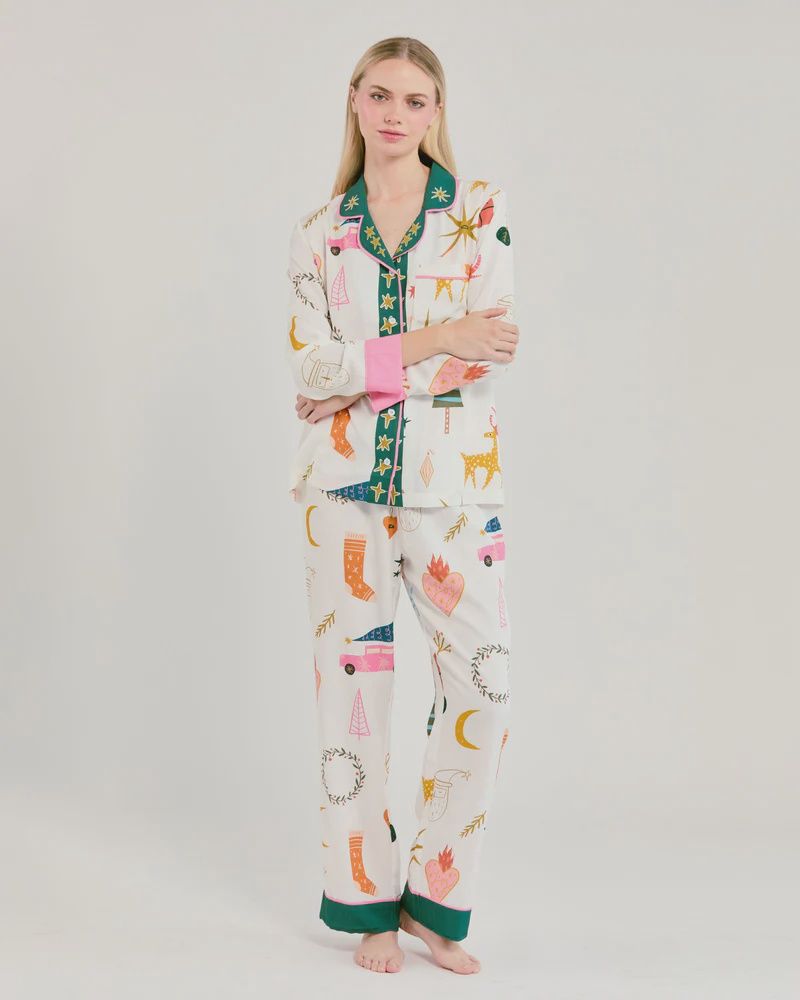 MOD HOLIDAY LONG SLEEVE PAJAMA SET