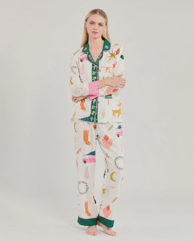 Mod Holiday Long Sleeve PJ Set