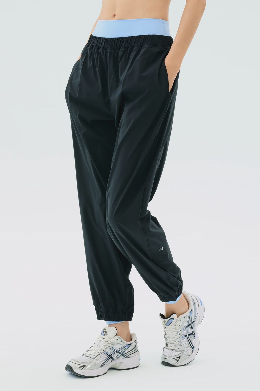 Megan Woven Nylon Jogger