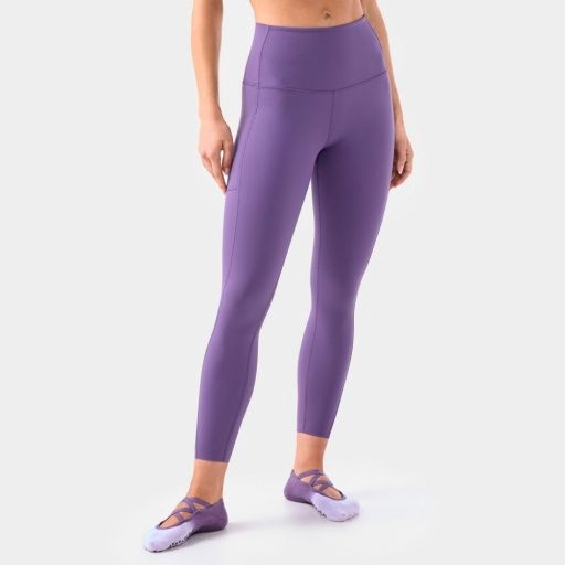 HIGH WAISTED POCKET 7/8 TIGHT GRAPE, Colour: GRAPE, Size: Medium