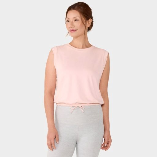 Tavi SoftTec Crop Tie Tee Ballet P, Colour: BALLET PINK, Size: XSmall