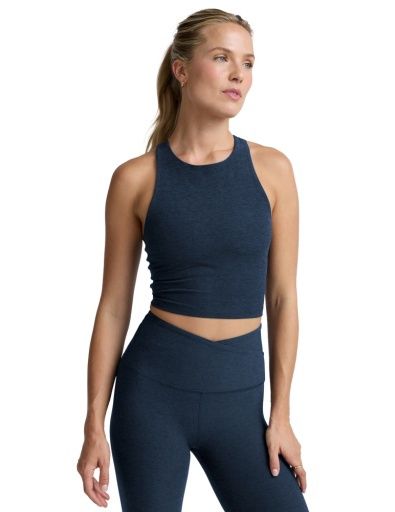 SPACEDYE REFOCUS CROPPED TANK, Color: Nocturnal Navy, Size: Small