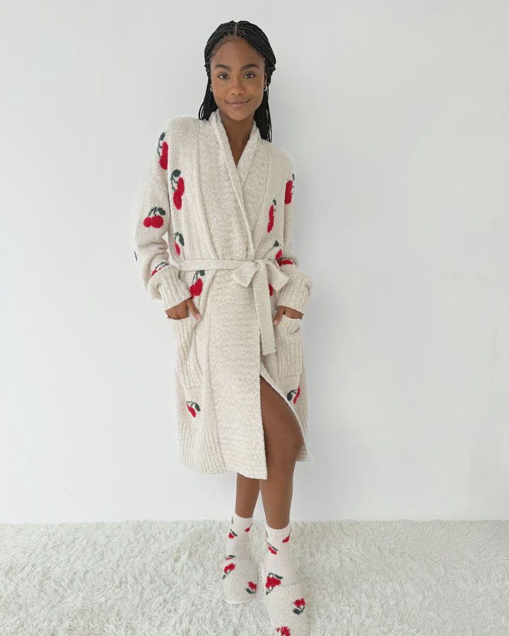 Pomona Fuzzy Yarn Cherries PJ Robe