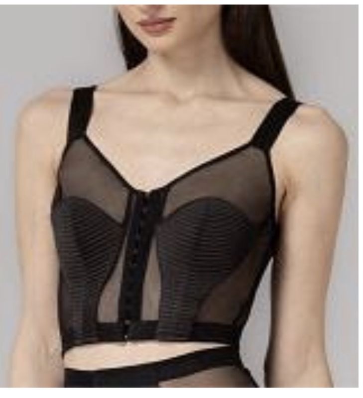 CORSET SHEER BRA TOP