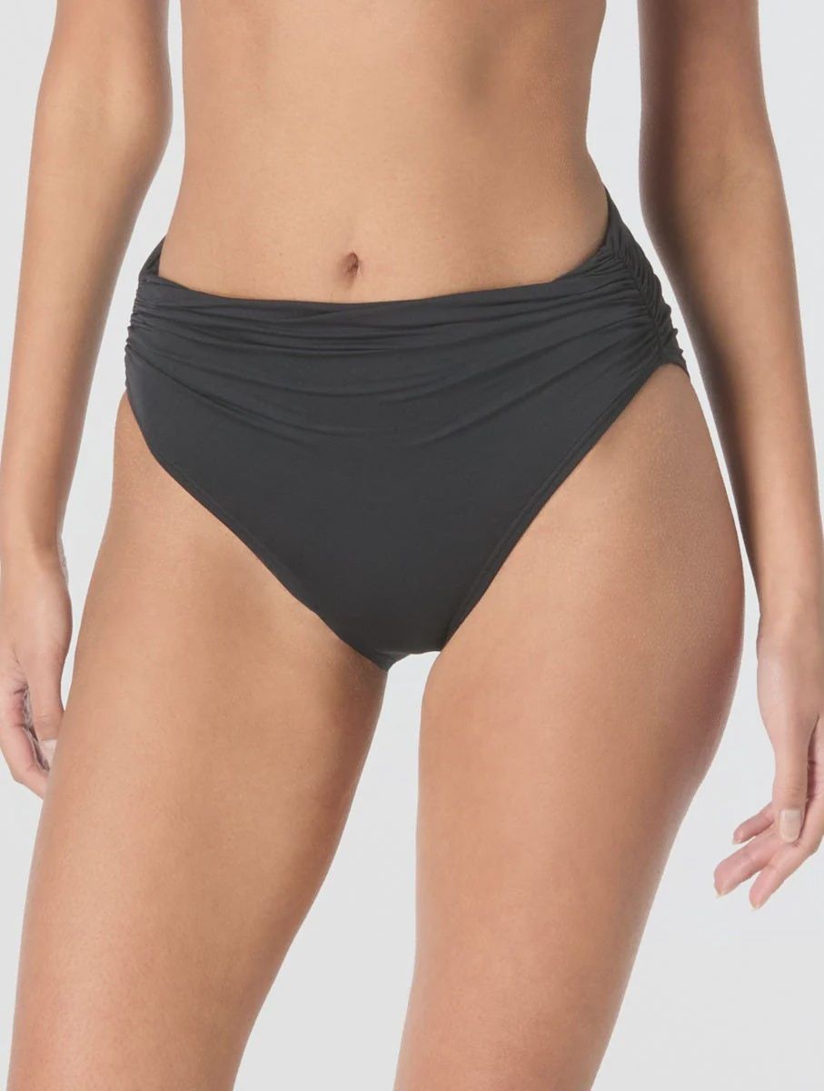 Carmen Marc Valvo Shirred Bikini Bottom