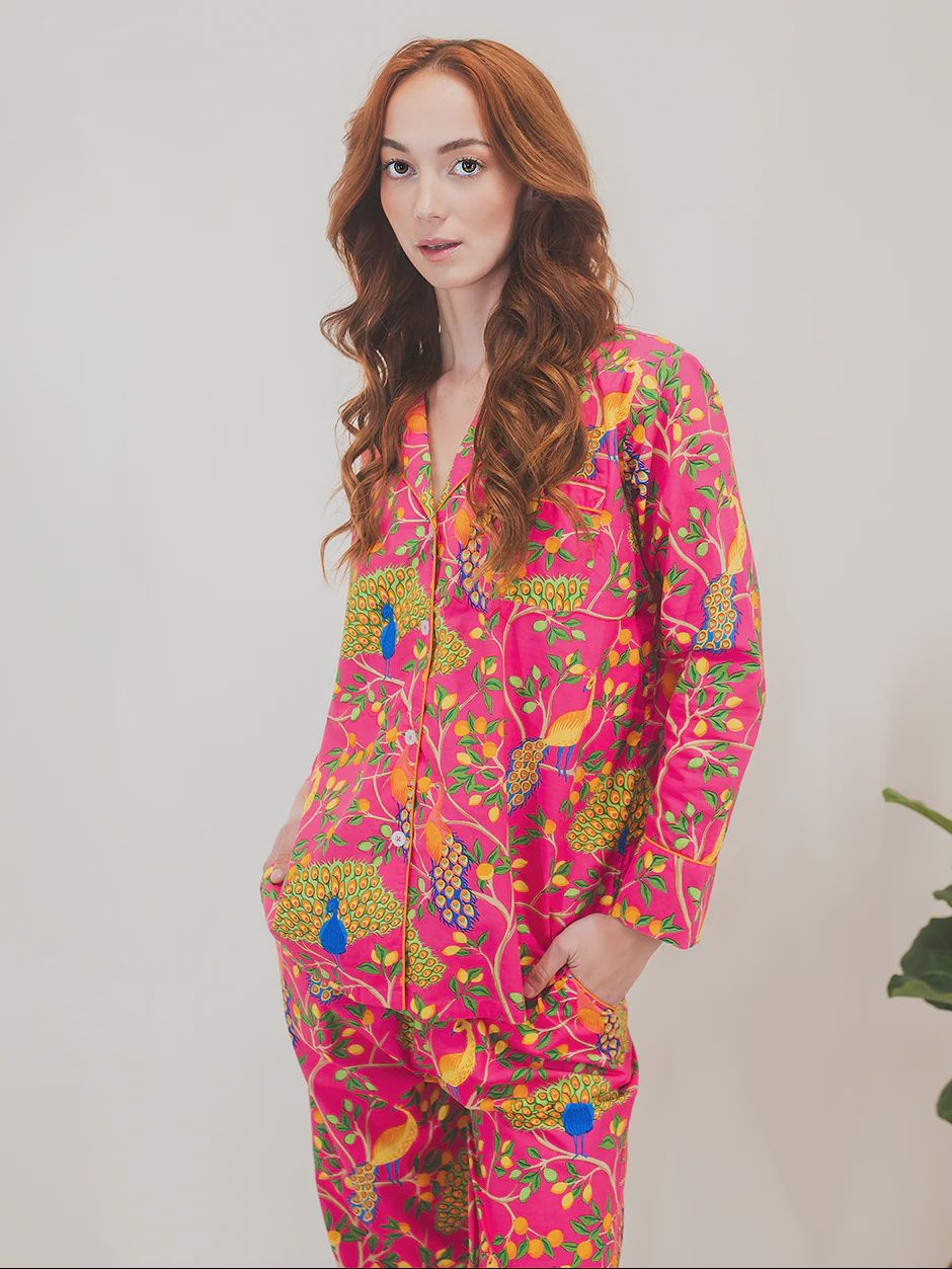 Fearless Peacock | Long Sleeve Pajama