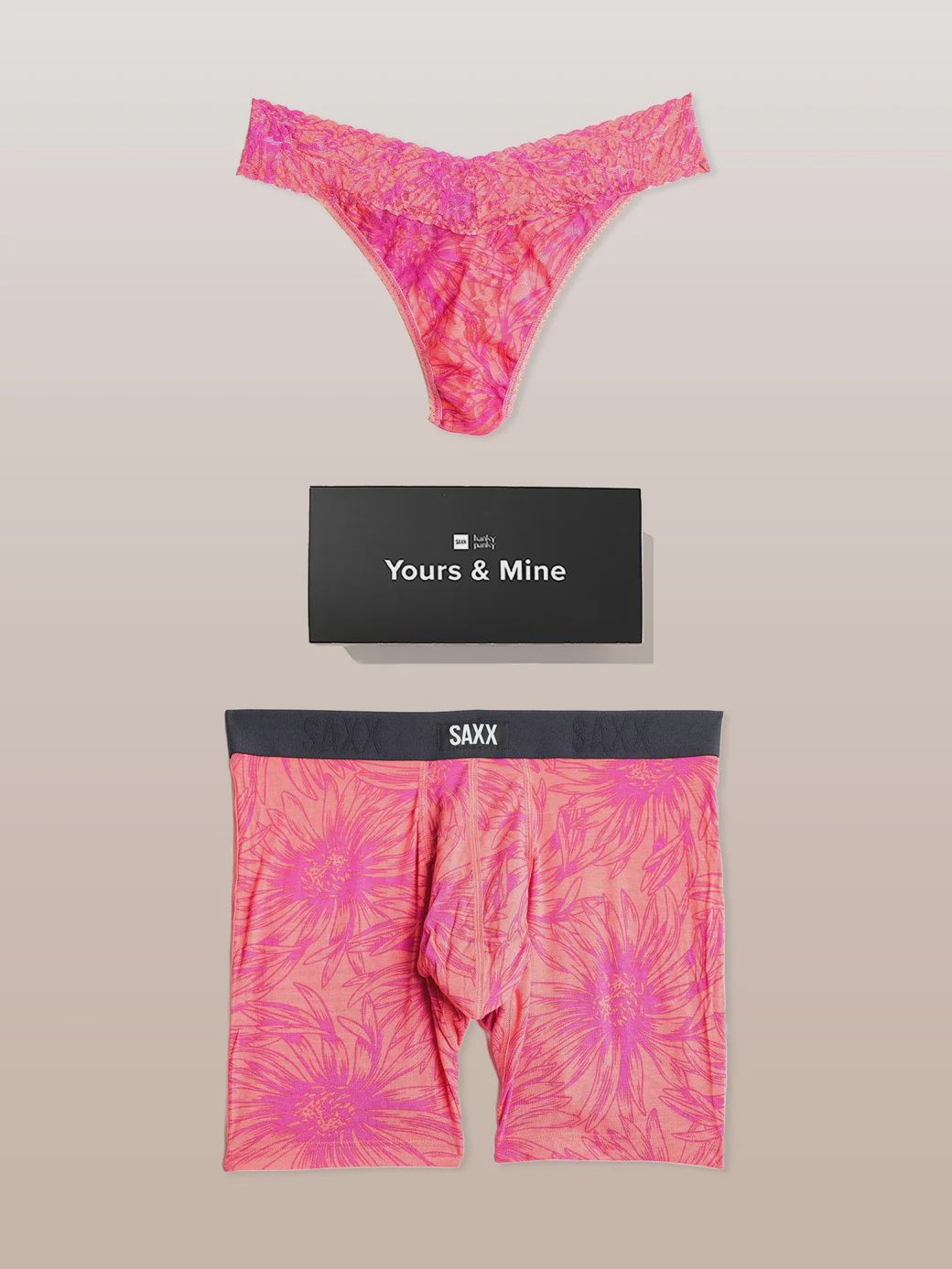 Signature Lace® Original Rise Thong And Saxx Super Soft Vibe Boxer Brief Big Daisy