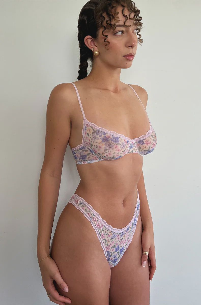 Pink Violet Vintage Thong