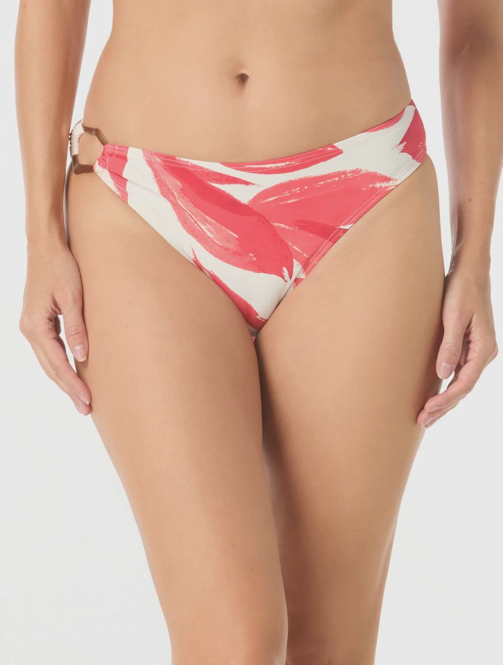 Carmen Marc Valvo High Cut Side Ring Bikini Bottom