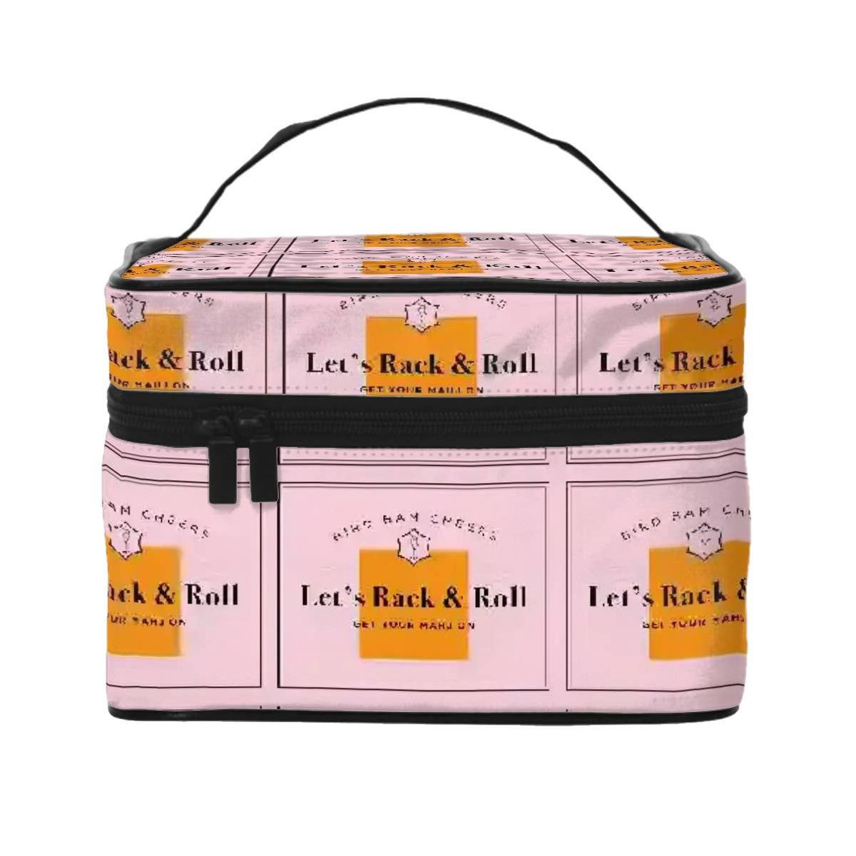 Champagne &amp; Mahj Collection Mahjong Tile Storage Bag Tote, Style: Let's Rack &amp; Roll