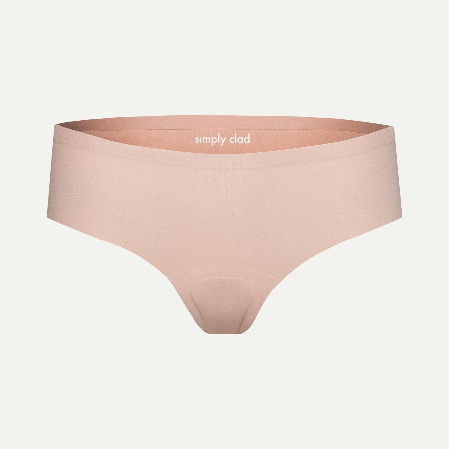 Camel Toe Proof Thong Underwear, Color: Beige Pink, Size: L