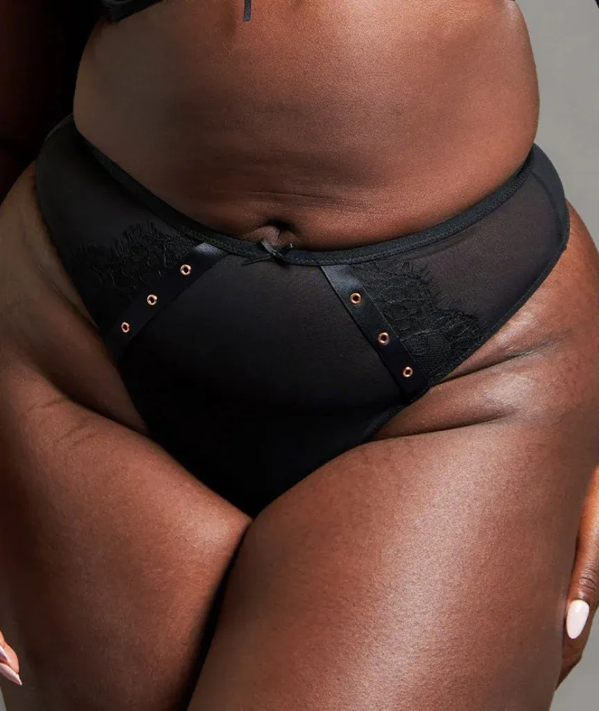 Scantilly Laced Up High Waist Thong