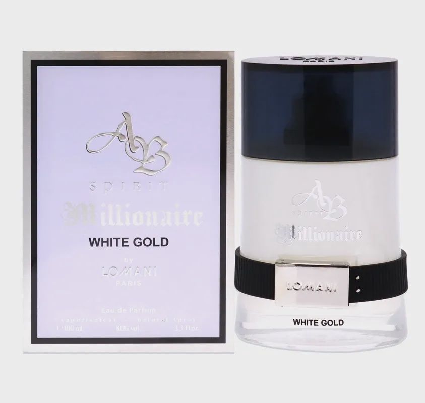 LOMANI AB SPIRIT MILLIONAIRE WHITE GOLD(M)EDP (LI FREE) 3.3 floz