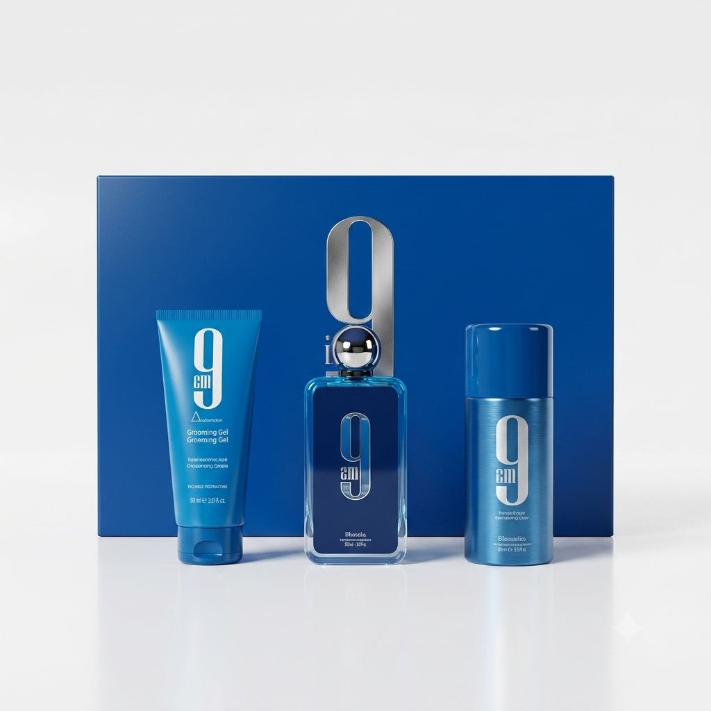 AFNAN 9AM 3 PCS SET HOMME 3.4 floz