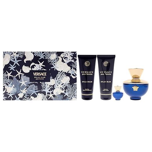 Versace Dylan Blue 3.4 Oz 4Pcs Set L