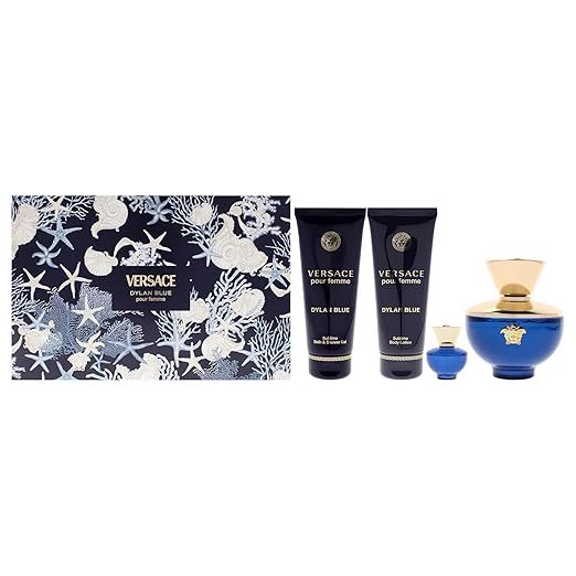 Versace Dylan Blue 3.4 Oz 4Pcs Set L