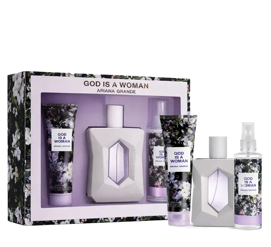 ARIANA GRANDE GOD IS A WOMAN 3.4 oz sp + B/L +S/Gel 3pcs set