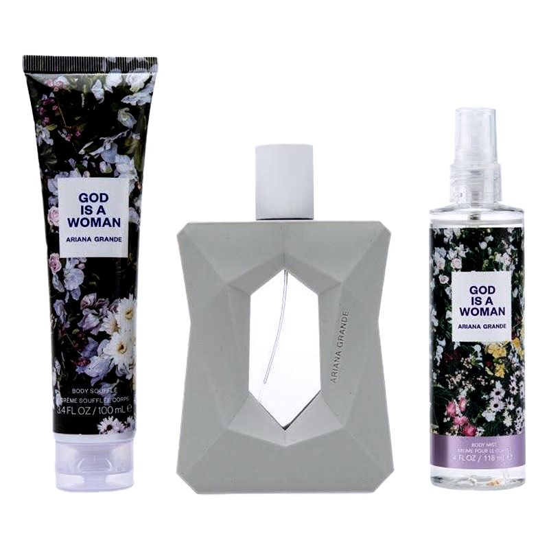 ARIANA GRANDE GOD IS A WOMAN 3.4 oz sp + B/L +S/Gel 3pcs set