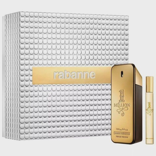 PACO RABANNE SILVER ONE MILLION 2PC GIFT SET 3.4  floz
