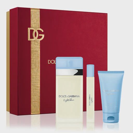 D &amp; G LIGHT BLUE POUR HOMME EDT SET 2pcs 4.2fl.oz/1.3fl.oz