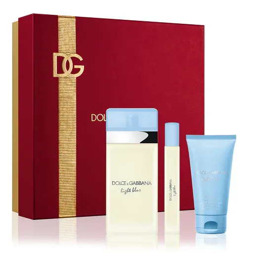 D &amp; G LIGHT BLUE POUR HOMME EDT SET 2pcs 4.2fl.oz/1.3fl.oz