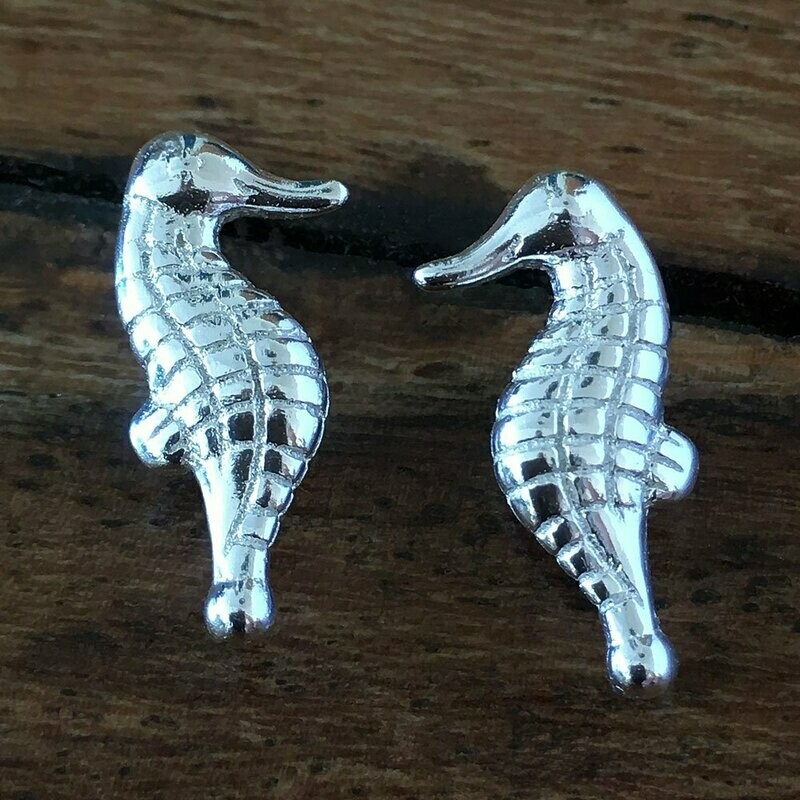 Silver Seahorse Earrings