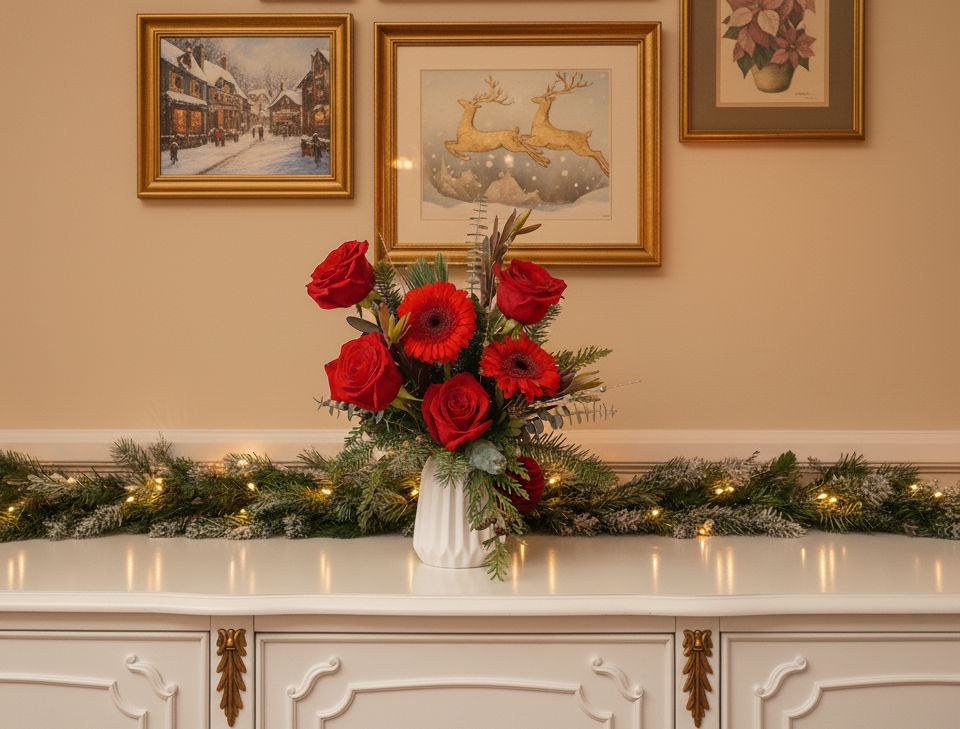 Christmas Vase Arrangement