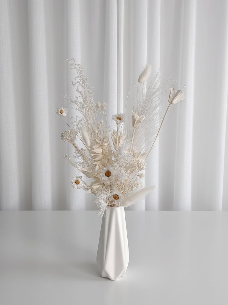 Cloud Dancer Vase Arrangement