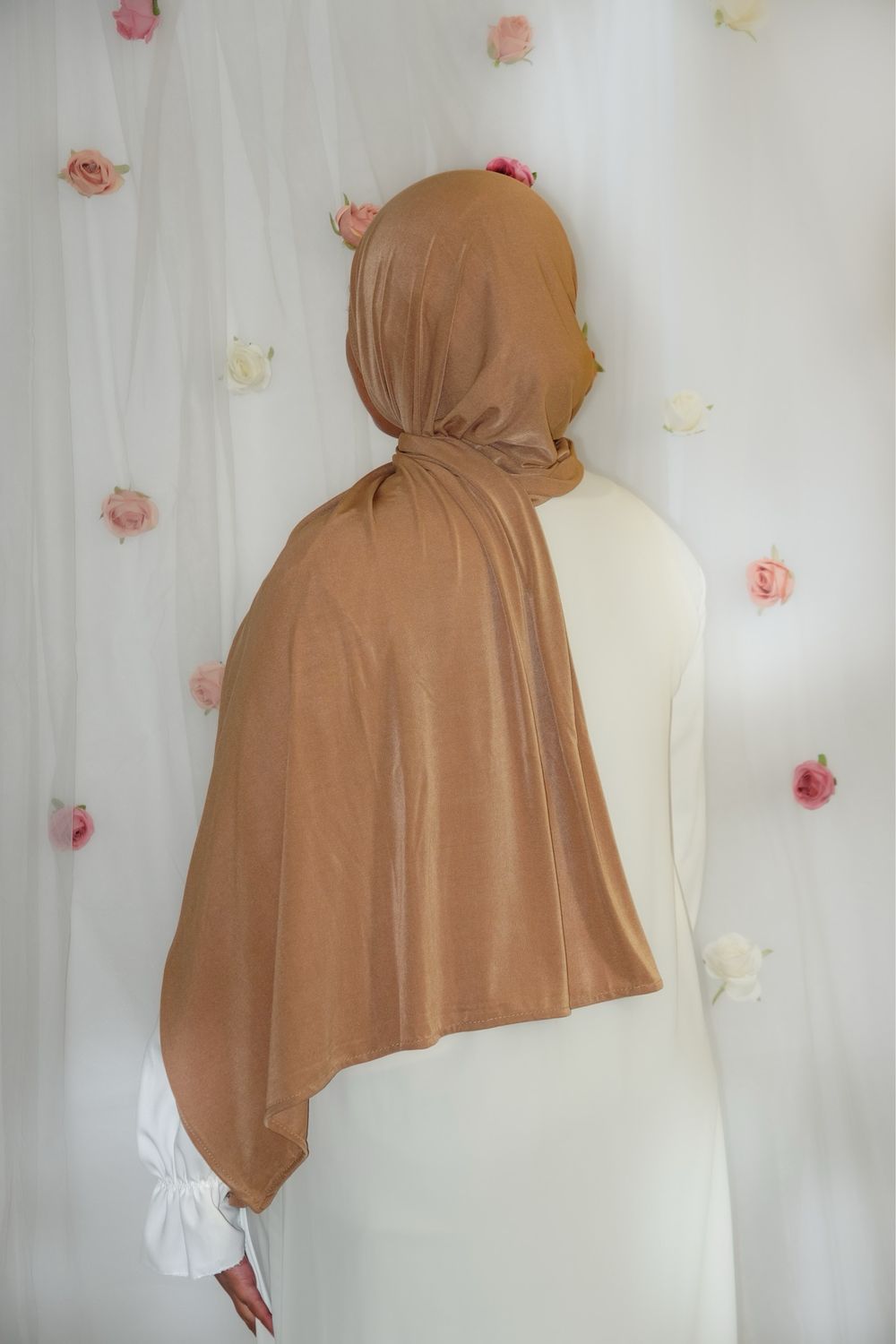 Hijab Jersey Premium Fin - CAMEL