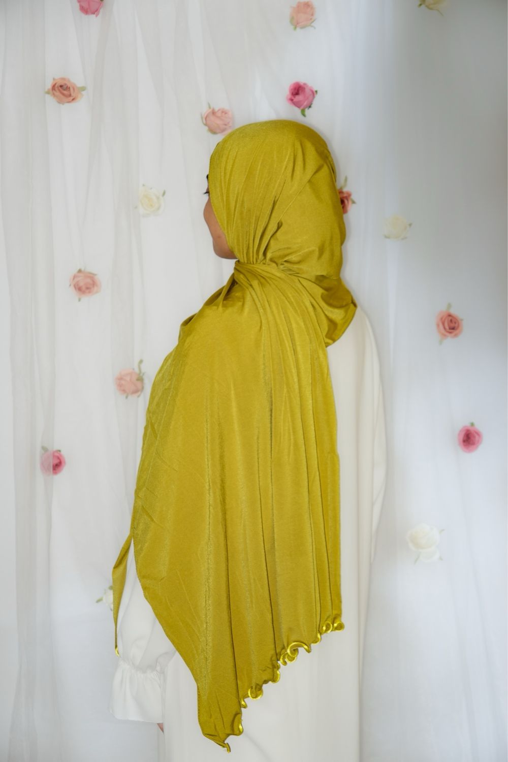 Hijab Jersey Premium Froufrou - VERT ANIS