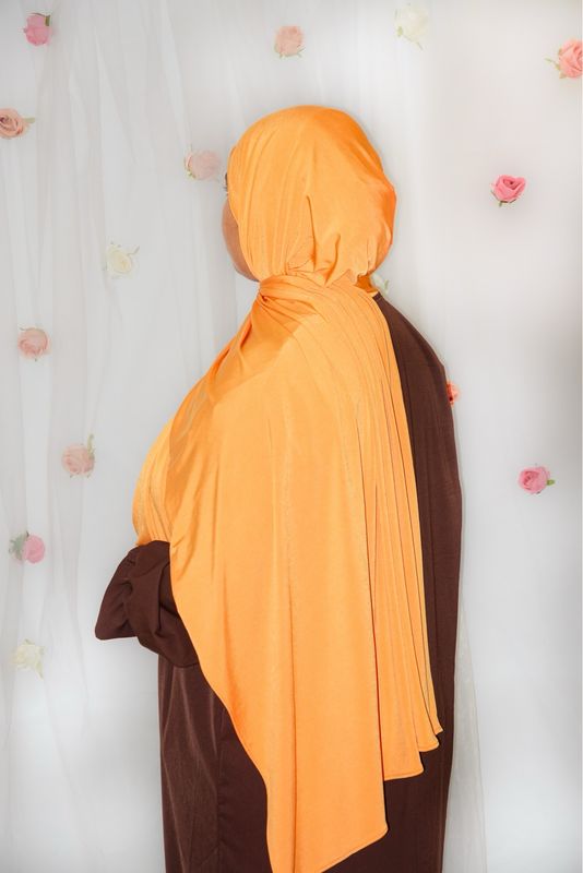 Hijab Jersey Premium Épais - ORANGE