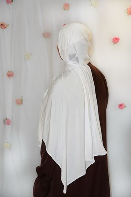 Hijab Jersey Premium - BLANC