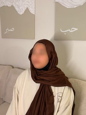 Hijab Modal Coton - MARRON