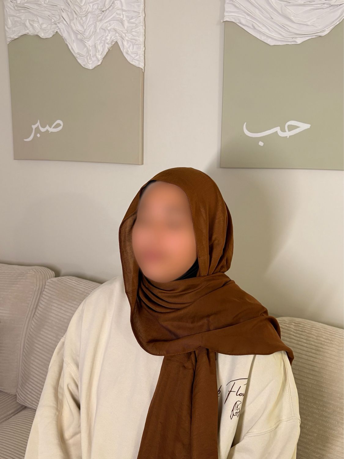Hijab Modal Coton - CHOCOLAT